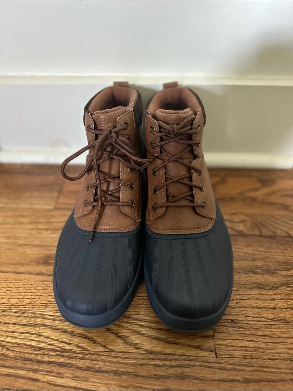Sperry Brown and Navy Waterproof Duck Boots